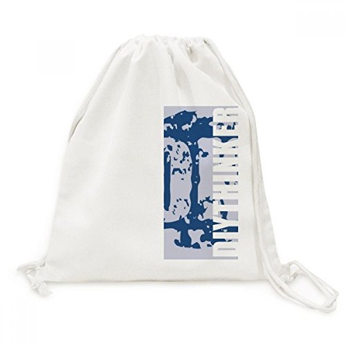 Sac à dos voyage toile cordon qui évite l'encombrement avec motif rond illustré