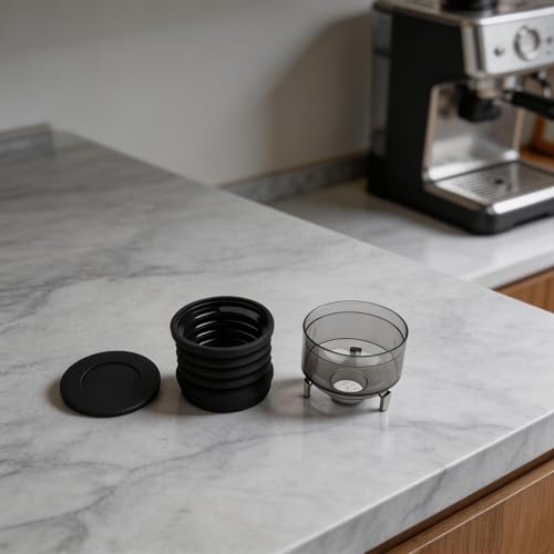 Entonnoir avec couvercle en aluminium pour moulin à café Sette