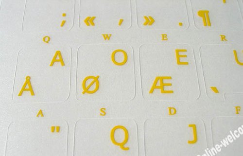 Stickers transparentes Dvorak para teclados PC y portátiles miniatura 3