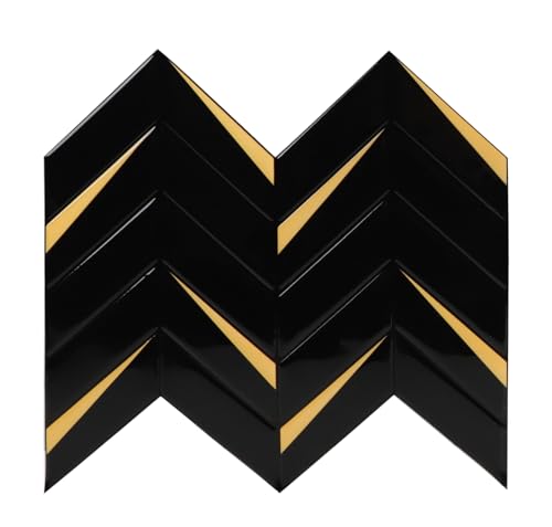 Miscasa Herringbone Peel and Stick Backsplash Gel Tile for Kitchen