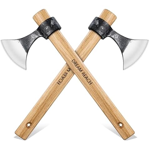 Dream Reach Throwing Axes 2 Pack, Professional 15" Throwing Tomahawk Axe Throwing Game for Backyard, High Carbon Steel Detachable Throwing Hatchet Set for Adults for Competition and Recreation Cover