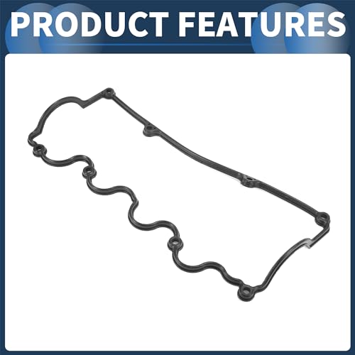Image of Valve Cover Gasket, Cylinder Head Valve Seal Gasket No.2244122013 for Hyundai Accent 1995-2002 for Hyundai Scoupe 1994 Black, Rocker Cover Gasket 1 Pc