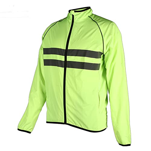 Chaqueta Reflectante para Ciclismo Verde miniatura 4