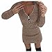 Blingko Kleider Damen Frauen Wrap Minikleid Club Outfits Paillettenkleid Lässig Rollkragenkleid Cocktail Party Kleider Abschlusskleid Strickkleider Midikleider Geschenke für Frauen