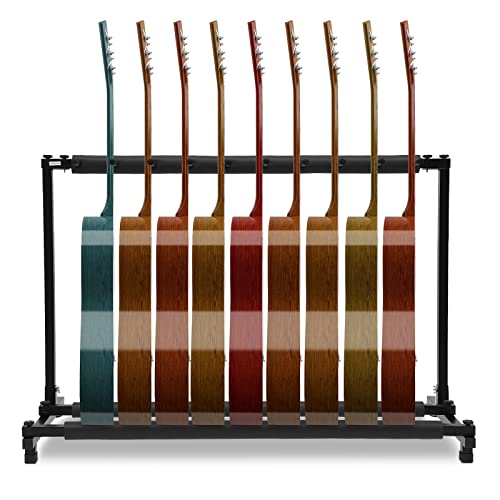 Support de guitare pliable à 5 compartiments/9 compartiments – Support de guitare multi-usages pour guitare acoustique, guitare classique, basse acoustique, guitare électrique, basse (9 compartiments) - Les Beatles, Paul McCartney, John Lennon, RIngo Starr, George Harrison Support de guitare pliable à 5 compartiments/9 compartiments – Support de guitare multi-usages pour guitare acoustique, guitare classique, basse acoustique, guitare électrique, basse (9 compartiments)