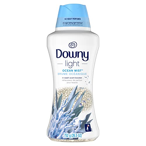 Image of Downy Light Laundry Scent Booster Beads for Washer, Ocean Mist, 26.5 oz, with No Heavy Perfumes, Use with Fabric Softener