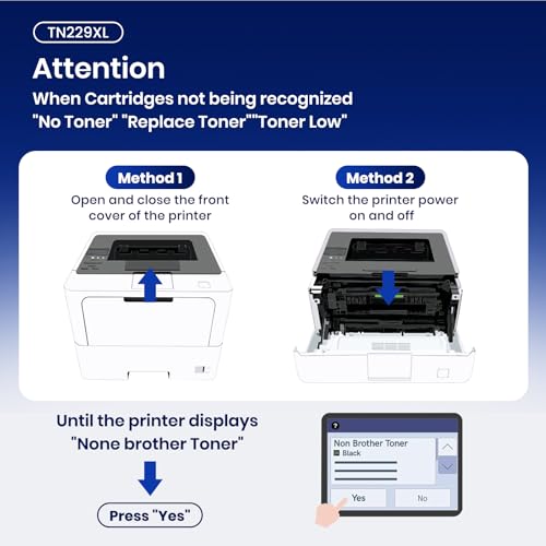Image of TN229XL Toner Cartridges 5 Pack Compatible for TN229XL TN-229XL TN229 XL 5PK Toner Cartridge High Yield Work With MFC-L3720CDW MFC-L3780CDW MFC-L3765CDW HL-L3280CDW (5 Pack TN229XL, BK /C /M /Y)