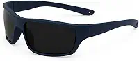 Óculos de Sol Esportivo Masculino, Polarizado, Proteção UV400, Armação Preta, Para Pesca