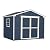 Handy Home Products Charleston Value Gable 10x8 Do-It-Yourself Wooden Storage Shed