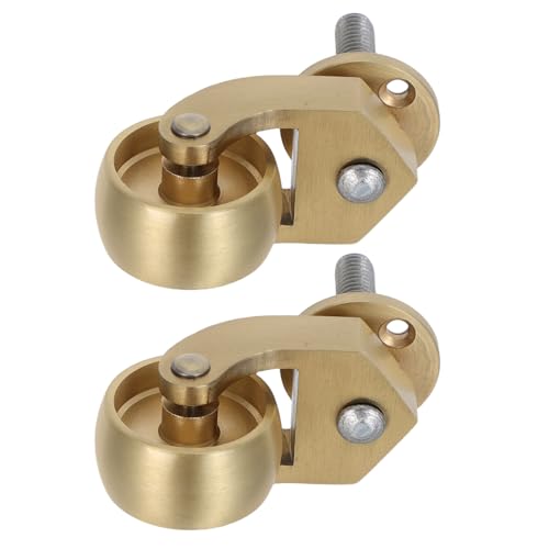 Roulettes en laiton 3,2 cm robustes charge lourde à rotation 360 pour chariots et valises