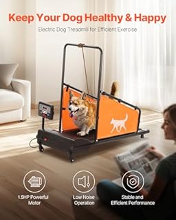 Uargd Dog Treadmill for Medium Breeds, 200 lbs Capacity, Electric Running Machine with 3 Adjustable Inclines, Indoor Pet Exercise Treadmill with LCD Display, Dog Exercise Equipment