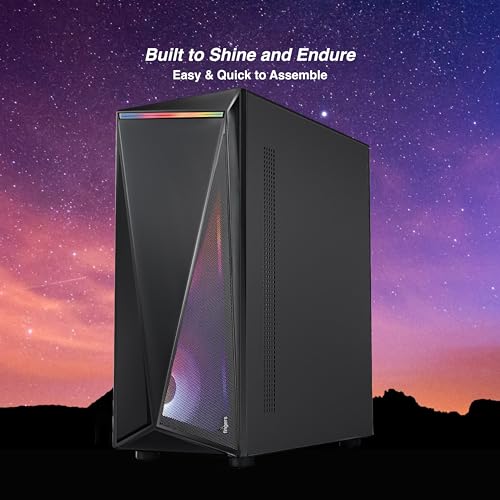 Image of FINGERS NovaRay Full ATX PC Cabinet with Dual Chamber Design, ARGB Lights, 3 x 12 cm Massive ARGB Fans for Superior Cooling & Performance, Toughened Glass Side Panel, Magnetic Dust Filter