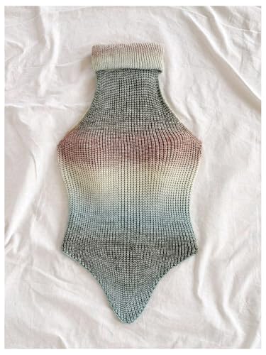 Image of MakeMeChic Sleeveless Turtle Neck Tops Crop Mock Neck Tops for Women