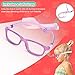 BiBiBear Kids Glasses - Non Prescription Fashion Eyewear with Unbreakable TR90 Frame, Comfort Fit for Ages 2-5 (Purple)