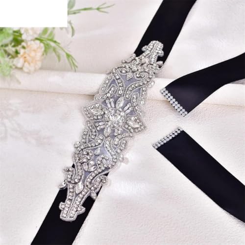 Bridal Belt Rhinestones Appliques For Dresses Wedding Bride Ribbon Dress Shiny Women's Arab Belt2