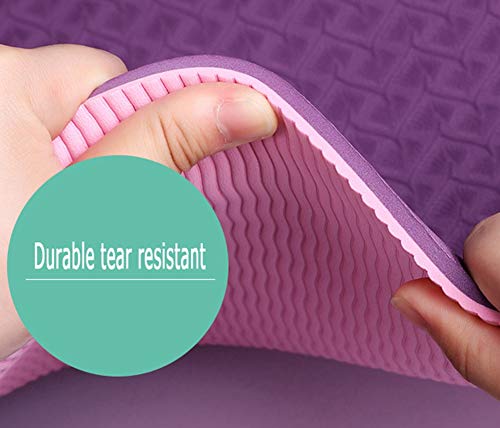 Grandcase Tapete Ioga para Exercícios Fitness Tapete Alta Densidade Antiderrapante Ioga Pilates e Gi