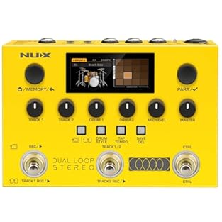 【Dual Loop & Dual Rhythm】The NUX looper pedal features two independent tracks and a dual drum machine. Whether you’re layering sounds to build rich, complex compositions or switching seamlessly between A/B sections for dynamic arrangements, it keeps ...