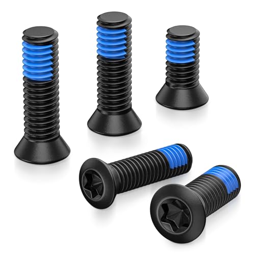 CVLIFE Screws Pack for Red Dot Sight Optics & Mount, 15 Sets of Screws 3 in Each Set #6-32 / #6-48 / #4-40 / M3 / M3.5 / M4, 12.9-Grade Carbon Steel Black Oxide Blue Coating Fully Threaded, 45Pcs