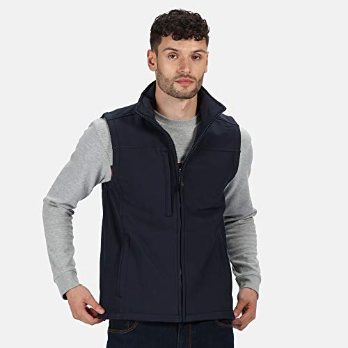mens Regatta Mens Flux Softshell Bodywarmer Gilet TRA788 Grey Seal Grey XL - Chest 44" (112cm, EU 56)4