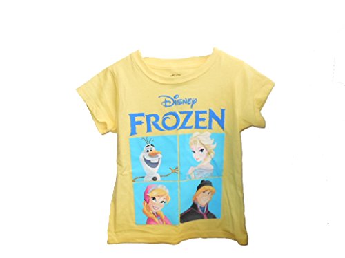 Tee-shirt Disney manches courtes jaune taille 5 ans pour petite fille