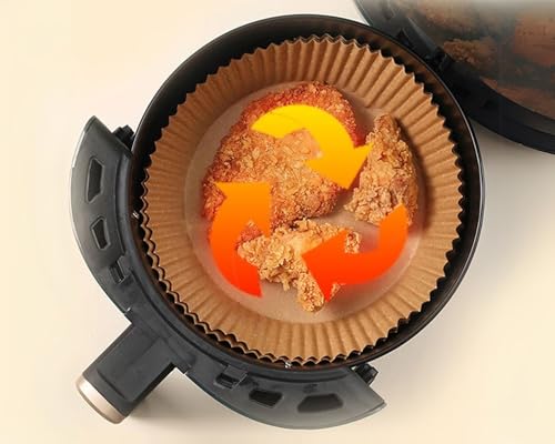 Papel Manteiga para Air Fryer, Ideal para Assar Carne, Pão, Bolo, Cookie | 50 unidades | Assar e Coz