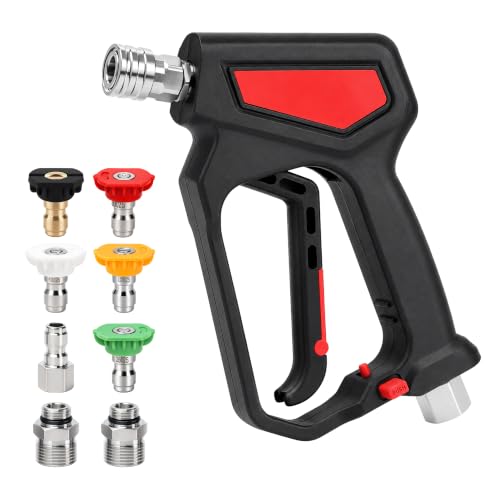 Pressure Washer Short Gun, 5000 PSI with Swivel...