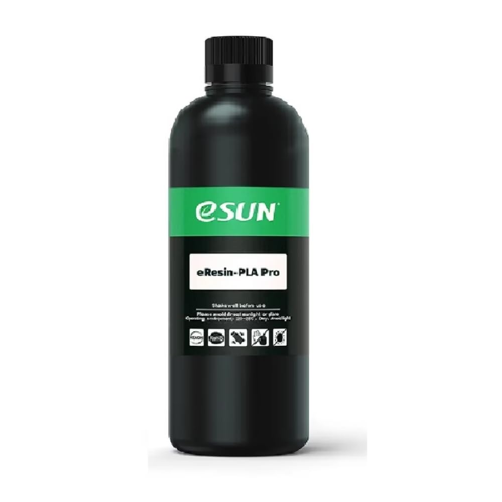 3IDEA e-Sun eResin-PLA Pro Clear UV Resin for LCD 3D Printers, 1kg Bottle, Bio-Based Photopolymer Resin, High Precision, Low Odor, High Toughness, Smooth Surface Finish, 405nm Compatible-picture-24