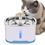 【Katzenbrunnen mit großem Fassungsvermögen von 2,4 Litern】 Beacon Pet Katzenbrunnen aus Edelstahl kann Wasser bis zu einem Monat sicher speichern. Der automatische Wasserspender verfügt über ein großes 2,4-Liter-Umwälzsystem aus BPA-freien Materialien. Er ist geruchlos und verfügt über ein Zertifikat für Lebensmittelqualität. Sie können also sicher sein, dass unsere Katzenbrunnen für Ihre Haustiere sicher sind.