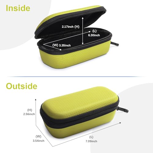 Image of Bukere Double Eyeglasses Case with Adjustable Slots, EVA Hard-shell Travel Dual Glasses Sunglasses Organizer for Men Women