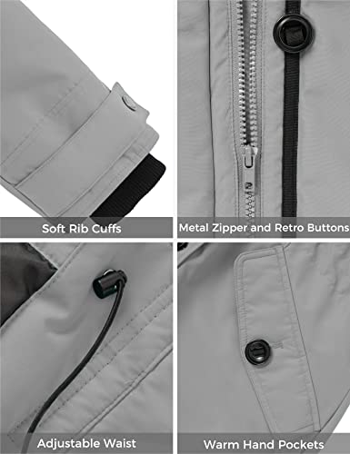 Wantdo Ladies Parka Faux Fur Hood Insulated Puffy Coat Winter Jackets Gray S #TOP5