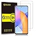 QULLOO Vetro Temperato per Huawei P Smart 2021/ Honor 10X Lite, Pellicola Protettiva Alta Definizione Anti Graffio Protezione per Schermo per Huawei P Smart 2021/ Honor 10X Lite - 2 pack