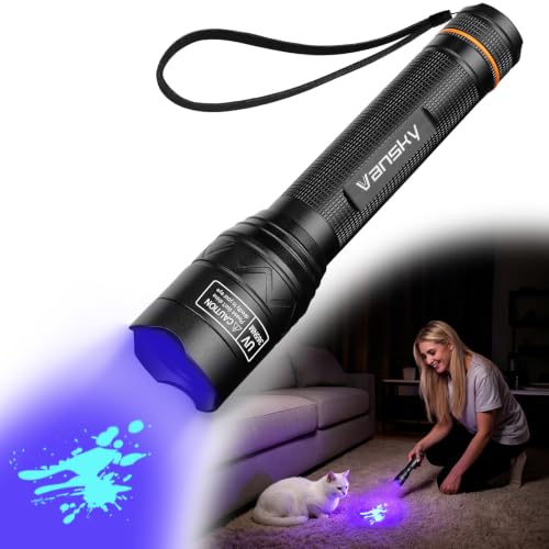 Vansky 365nm UV Flashlight for Pet: 99% Enhance...