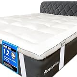 Slaapspeciaal Matratzen Topper 140x200cm   Ultraweicher 3cm [Luxe Komfort], Atmungsaktives [Airflow Edge] Design   Hypoallergener Bett Topper waschbar