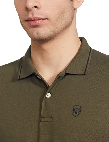 Image of Max Men's Polycotton Half Sleeves Regular Fit Solid Polo T-Shirt