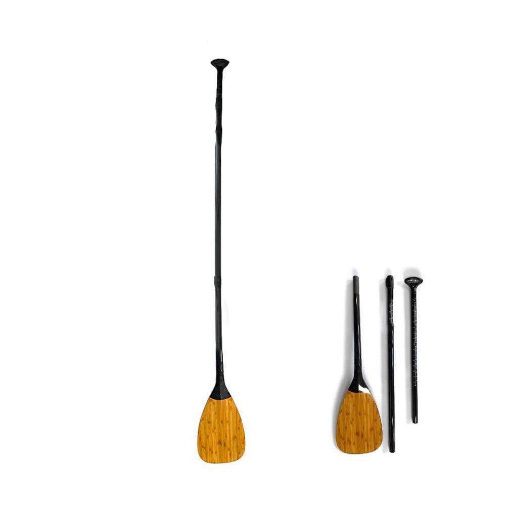 Surfbrett Zubehör Superleichtgewicht Bambus Full Carbon-Paddel Einstellbare 3-teilig for Stand Up Sup Vorstand Surfbrett Socken