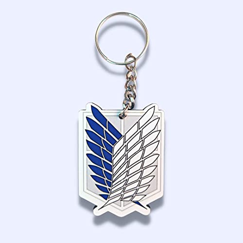 Image of Careflection Attack on Titan AOT Anime Survey Corps Levi Eren Acrylic Keychain (Pack of 1)