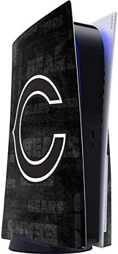 Skinit Decal Gaming Skin Compatible with PS5 Console - Officially Licensed NFL Chicago Bears Black & White Design