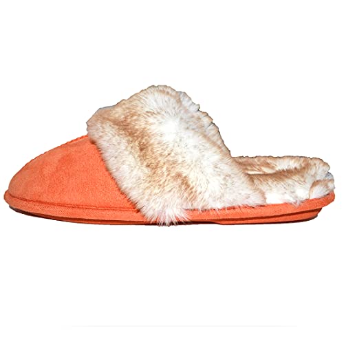 Millffy Women's Comfy Faux Fur Lining Clog Scuff House Shoes Memory Foam Slip on Anti-Skid Sole4