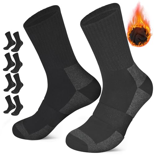 Image of 360 Cushioned Thermal Crew Socks Men Women, Thick &Warm Boot Sports Socks Hunting Sking Hiking Home Work Outdoor