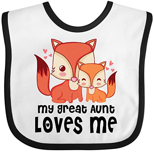 inktastic Fox My Great Aunt Loves Me Baby Bib