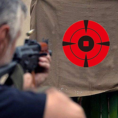 Memx Reactive Shooting Targets, 4 Inch 200 Sheets Premium Self-Adhesive Target Stickers & High Visibility Impact Bullseye Targets For Pistol Shooting-Airsoft Guns-Bb Guns-Rifle. #TOP4