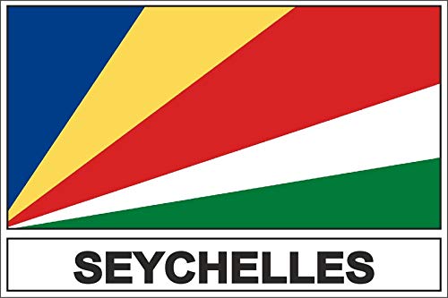 Akachafactory Autocollant Sticker Drapeau SY Seychelles
