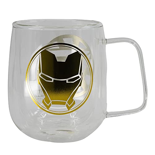 Stor MARVEL - Mug en verre - Mug AVENGERS - tasse de thé - tasse à café - 290 ml