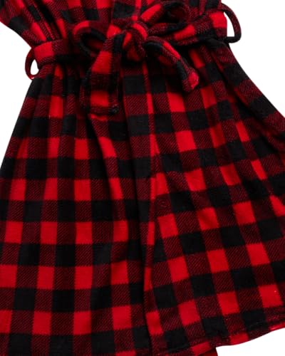 Rene Rofe Boys' Soft Fleece Long Sleeve Hooded Robe - Printed Lightweight Bath Robe (6-14)4