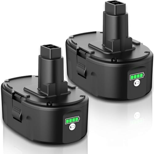 Image of 2Pack 8.0Ah Replacement for Dewalt 18V XRP Battery Compatible with 18 Volt DC9096 DC9098 DC9099 DW9095 DW9096 DW9098 DW9099 DE9039 Cordless Power Tools Not for NiCd /NiMH Chargers
