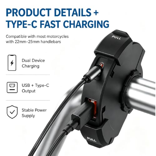 Cargador USB Moto para Benelli 600GS Toma Doble con Tapa Impermeable 5