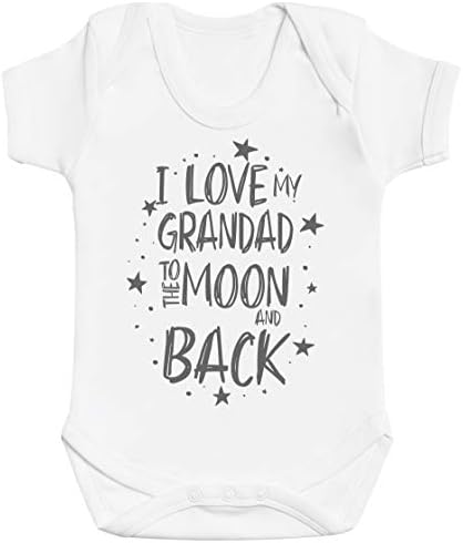 Zarlivia Clothing I Love My Daddy to The Moon and Back Baby Gift, Baby Boy Bodysuit, Baby Girl Bodysuit