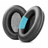 TaiZiChangQin M09 イヤパッド イヤークッション イヤーパッド 交換用 AUSDOM ANC10 M09 ヘッドホン対応 プロテインレザー ブラック