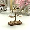 EXMDLLY 1 Pezzo Ornamento Vintage di Bilance Bilancieri Accessori In Miniatura Come Mostrato Modello In Metallo Antico da Giustizia per la Casa, L'Ufficio o Come Decorazione per la Scrivania. #5