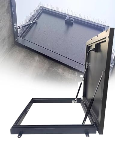 Trappe de toit anti-intrusion avec loquet et vérin pour sécuriser vos escaliers